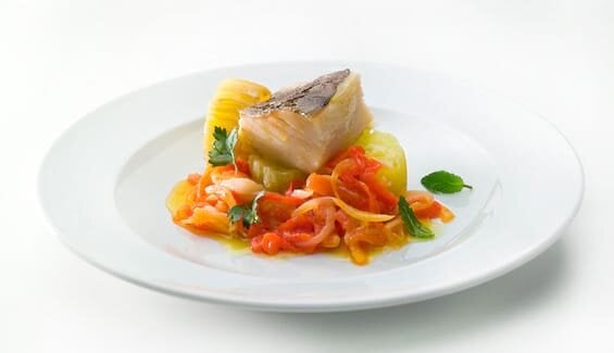 Caldeirada de Bacalhau da Noruega com batata-doce