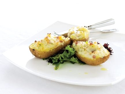 Batatas recheadas com Bacalhau