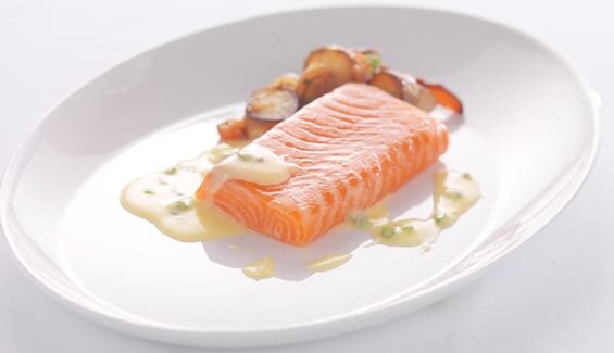 Truta Salmonada com molho de maçã